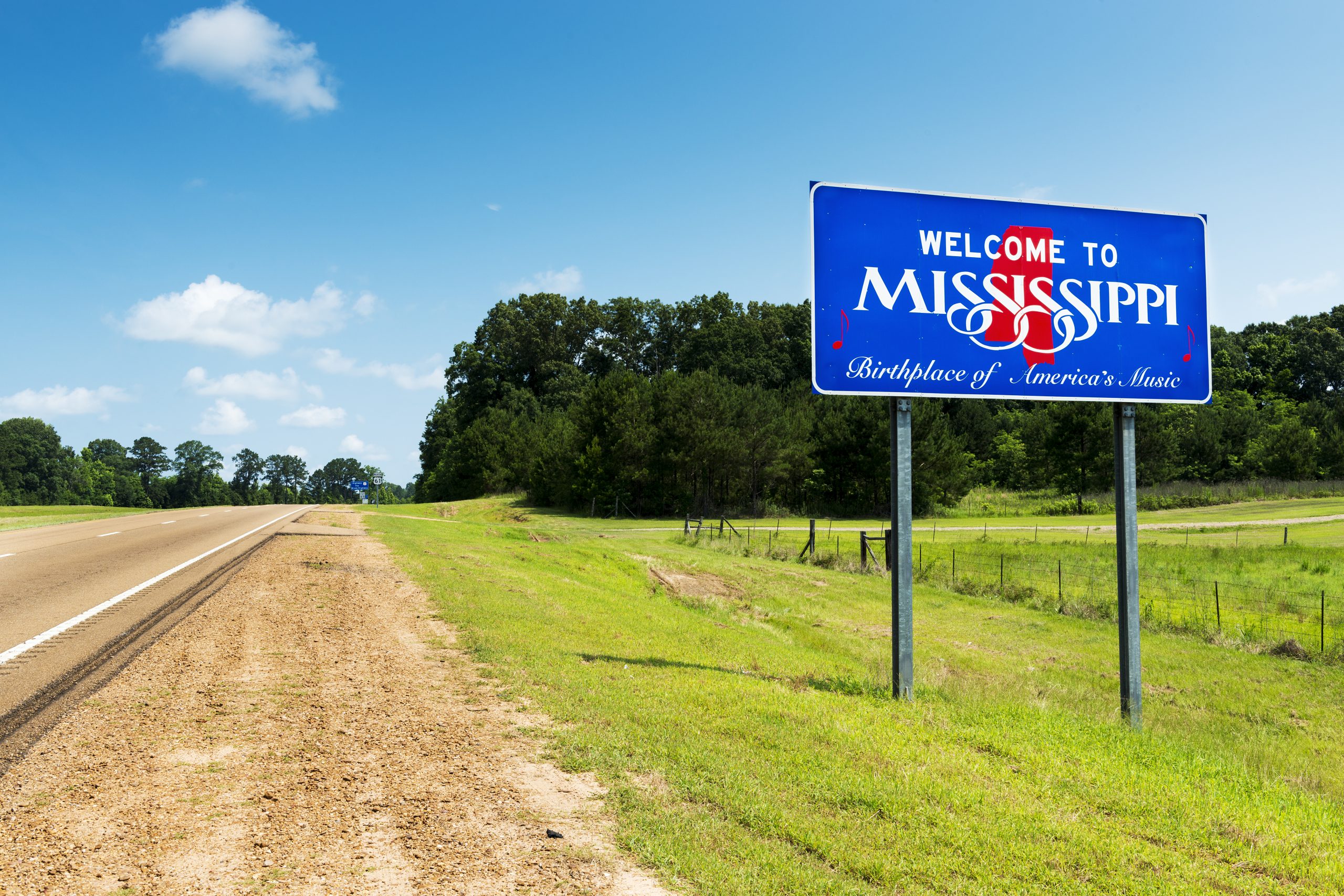 welcome to mississippi state sign
